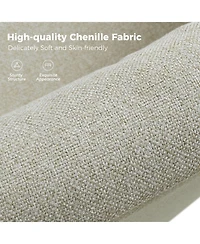 Modern Asser Slipcovered Swivel Chair