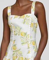 Avec Les Filles Women's Printed Sleeveless Mini Dress