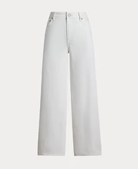 Lauren Ralph Women's High-Rise Wide-Leg Cropped Jeans