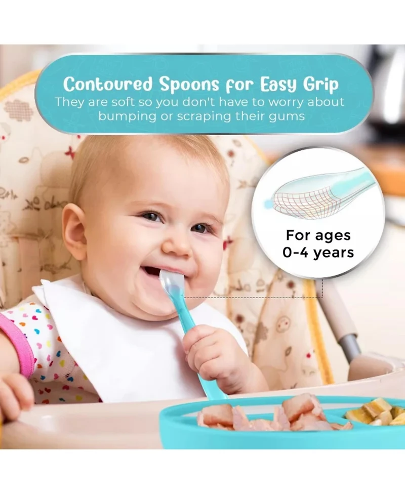 Sperric Silicone Baby Suction Plate for Self Feeding Training