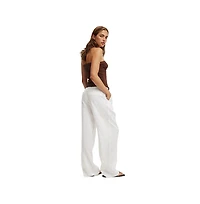 Cotton On Women's Elle Linen Wide Leg Suiting Pant