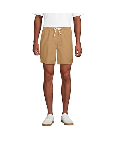 Lands' End Men's 7" Seersucker Beach to Boardwalk Pull On Shorts