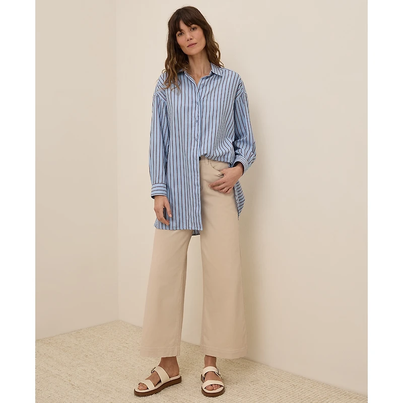 Pact Women's Cotton Sunset Lightweight Oversized Shirt