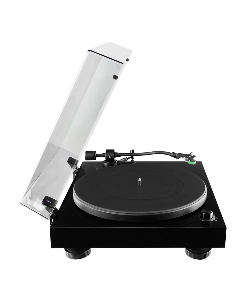 Fluance RT81 Elite High Fidelity Vinyl Turntable (Piano Black), Ai61 Powered 6.5" Stereo Bookshelf Speakers (Black Ash), Diamond Stylus, Belt Dri