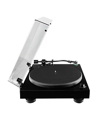 Fluance RT81 Elite High Fidelity Vinyl Turntable (Piano Black), Ai61 Powered 6.5" Stereo Bookshelf Speakers (Black Ash), Diamond Stylus, Belt Dri