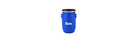 Bon 22-816 Mixing Barrel -15 Gallon Plastic -- Bon Blue