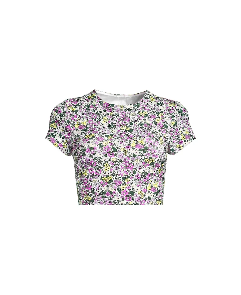 Lands' End Plus Tugless Cap Sleeve Midkini Top