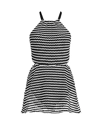 Lands' End Women's Crochet Monokini Swim Dress Swimsuit