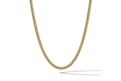 Vincero Men's Cuban Chain - 5mm Gold Curb Link Necklace 22"