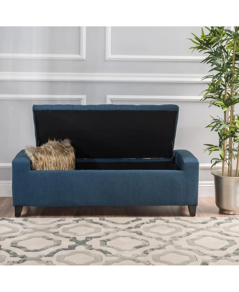 Tufted Upholstered Storage Ottoman Bench with Lift-Top and Versatile Seating for Bedroom or Living Room-The Pop Home