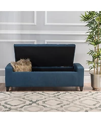 Tufted Upholstered Storage Ottoman Bench with Lift-Top and Versatile Seating for Bedroom or Living Room-The Pop Home