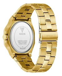 Guess Men's Analog Gold-Tone Stainless Steel Watch, 42mm