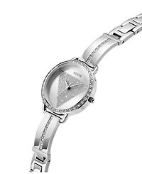 Guess Women's Analog Silver-Tone Stainless Steel Watch, 30mm