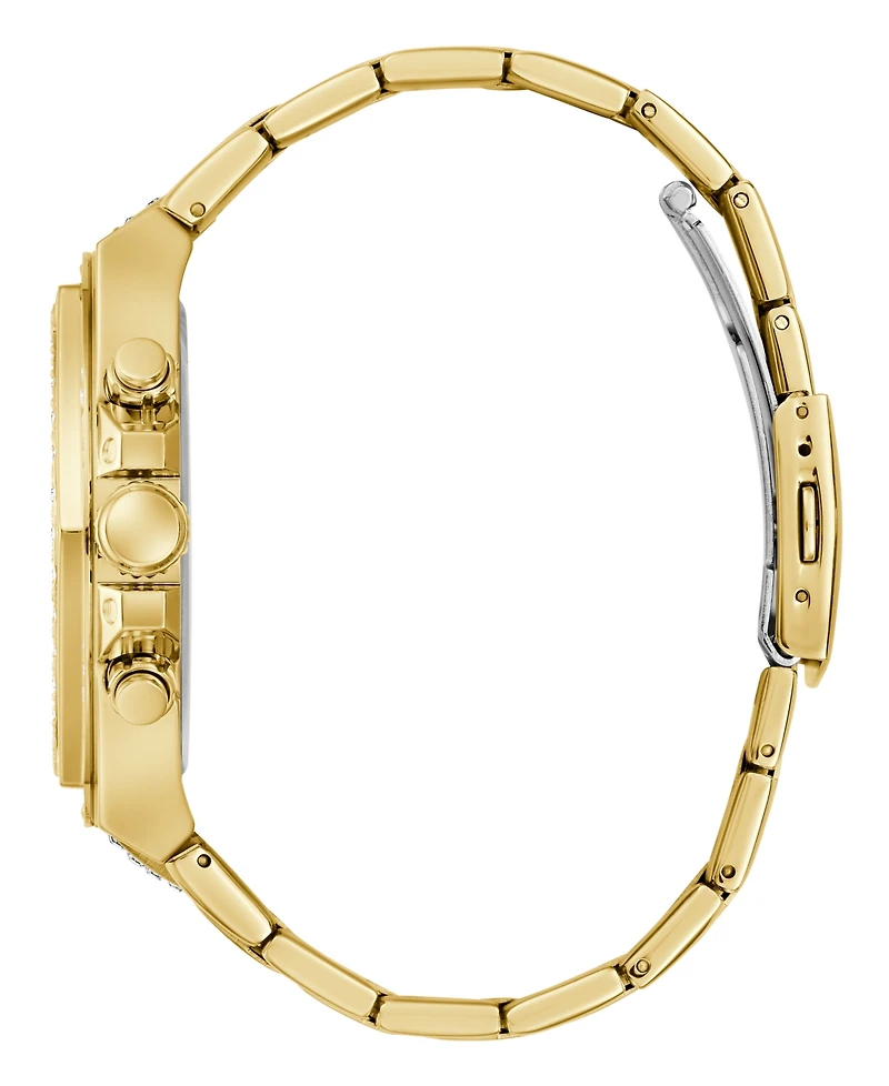 Guess Men's Multifunction Gold Tone Stainless Steel Watch, 47mm