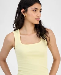And Now This Women's Ribbed Seamless Square-Neck Tank Top, Created for Macy's