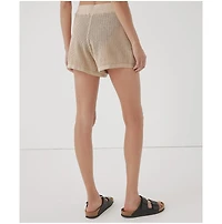 Pact Women's Beachside Linen Crochet Short