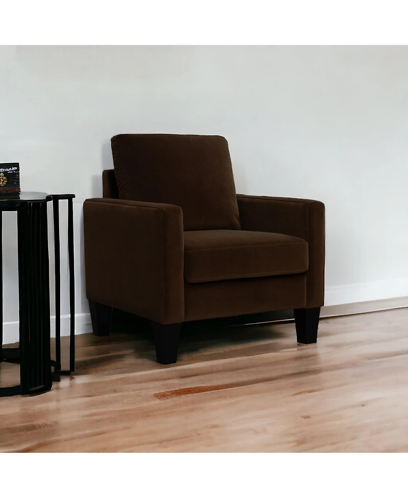 Fabric Upholstered Arm Chair – Cozy and Elegant Design