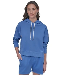 Dkny Sport Women's Cotton Embroidered Logo Pullover Hoodie