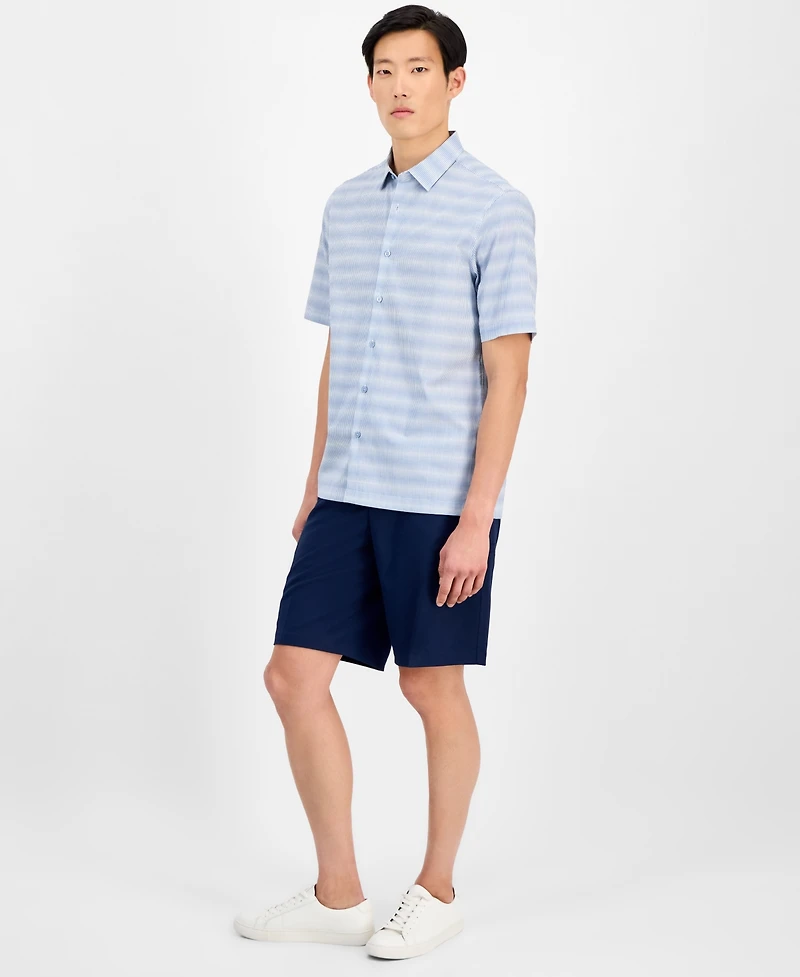 Alfani Men's Textured Stripe Shirt, Exclusively at Macy's