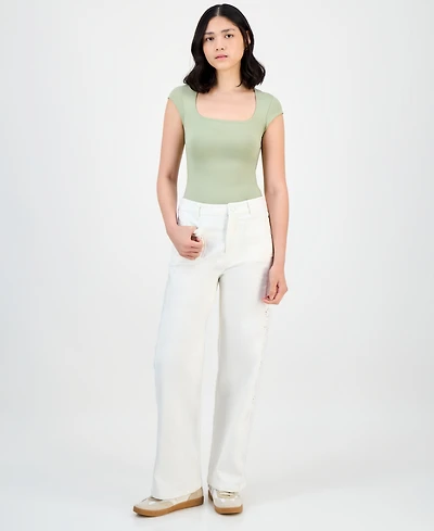 And Now This Women's Eyelet Patch-Pocket Pants, Macy's Exclusive