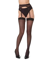 MeMoi Women's Crystal Sheer Toe Stockings Mm-620
