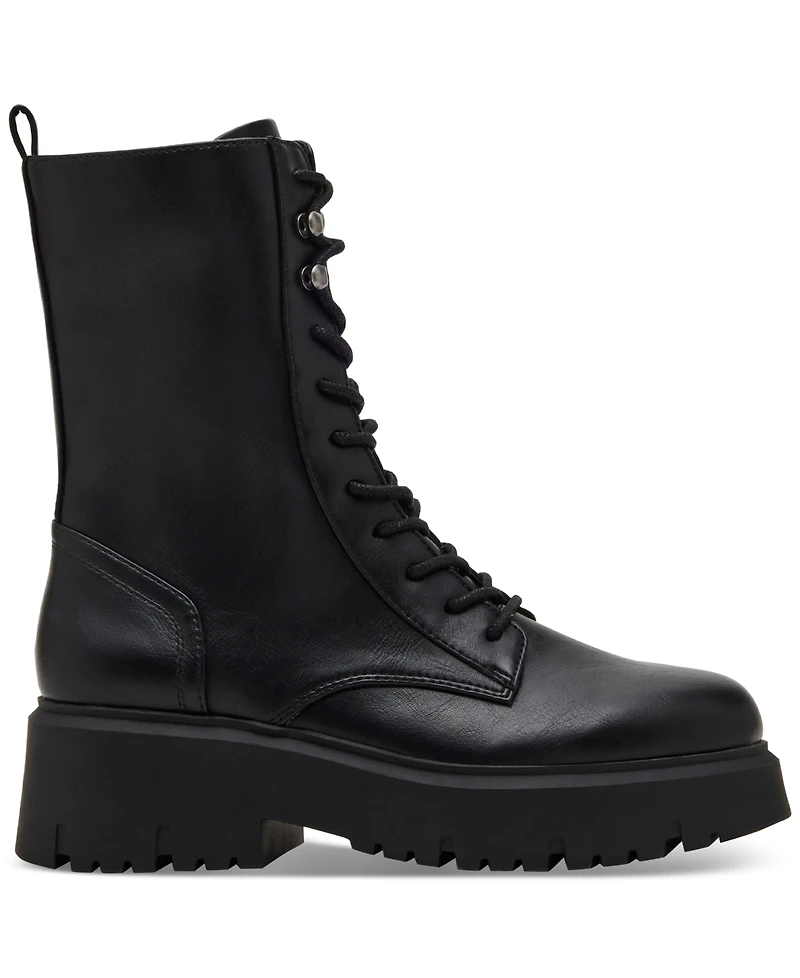 Madden Girl Maisey Lace-Up Combat Booties