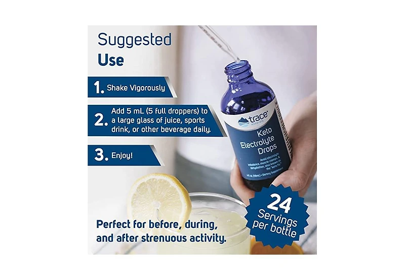 Trace Minerals Keto Electrolyte Drops | Full Spectrum Electrolytes for Dehydration, Muscle Cramps, Electrolyte Imbalance | Gluten Free,