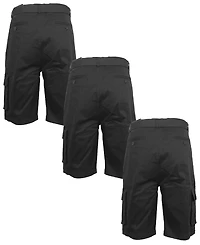 Blu Rock Men's 3-Pack Flex Stretch Cargo Shorts