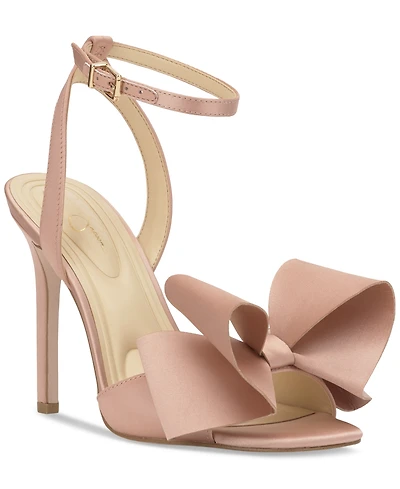 Jessica Simpson Women's Olivine Bow High-Heel Stiletto Dress Sandals