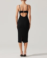 Astr the Label Women's Jaida Sweetheart Midi Dress
