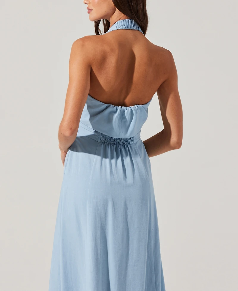 Astr the Label Women's Katherine Tie-Front Midi Dress