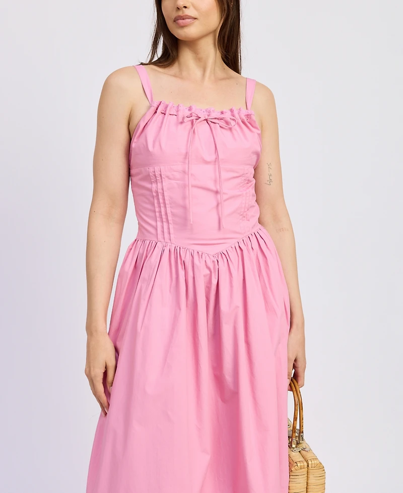 En Saison Women's Peyton Cotton Midi Dress