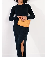 Able Nesmia Basketweave Clutch