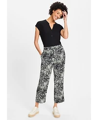 Olsen Women's Mona Fit Modern Animal Print Pant
