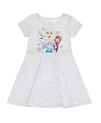 Frozen Toddler Girls 2 Pack Skater Dresses