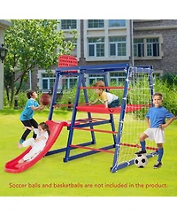 Multi-Function 7-in-1 Metal Climbing Set for Kids Ages 3 to 7 Years