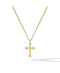 Vincero Men's Gold Cross Pendant Necklace in Stainless Steel, 22"