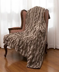 Cheer Collection Luxuriously Soft Faux Fur Design Blanket
