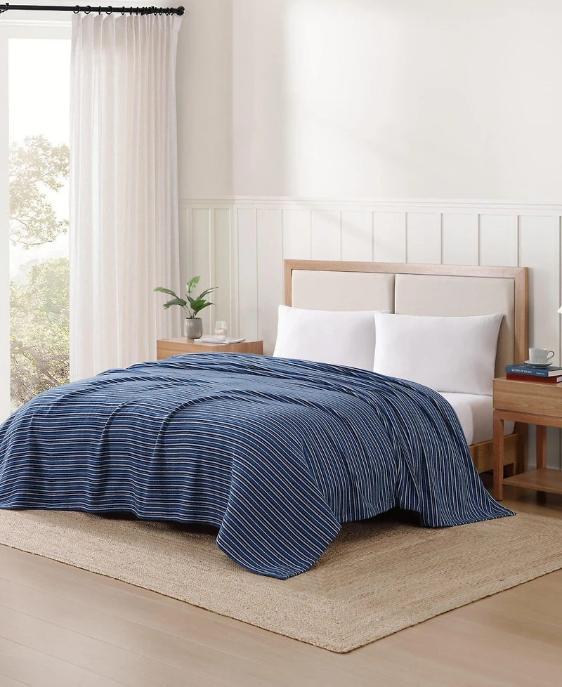 Tommy Hilfiger Nantucket Stripe Cotton Blanket
