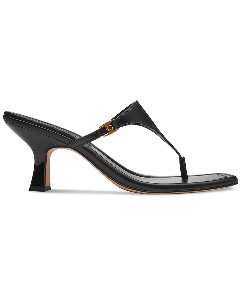 Coach Women's Heritage Hardware Thong Sandals