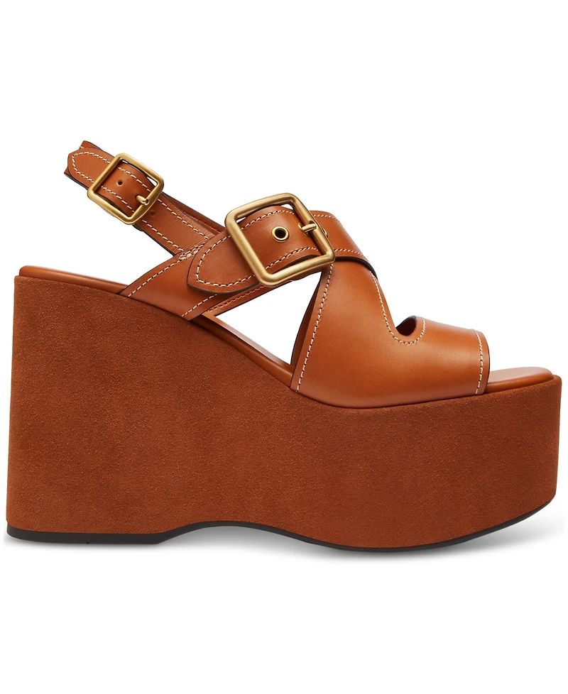 Coach Women's Archival Buckle Platform Sandals