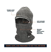 RefrigiWear Men's Sherpa-Lined Balaclava - Insulated Full-Face Winter Mask with Thermal Comfort