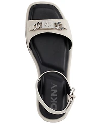 Dkny Women's Bacliff Ankle Strap Flats