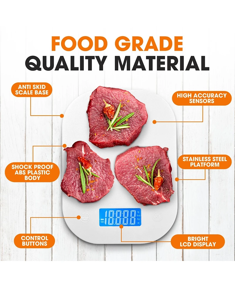 Cheer Collection Kitchen Scale - Red