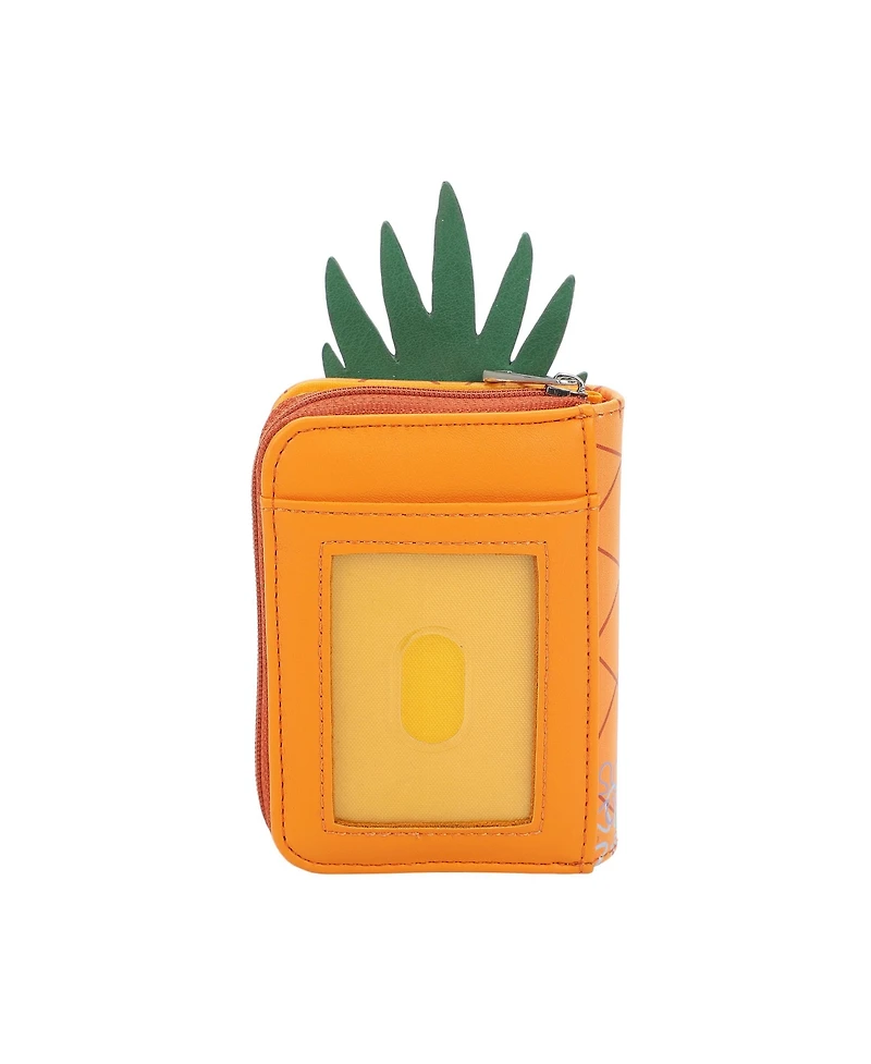 Spongebob Squarepants Pineapple House 4.5" Women's Zip Around Card Wallet