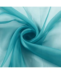 GoodGram Ultra Luxurious Elegant Sheer Grommet Single Curtain Panel - 54 in. W x 84 L, White