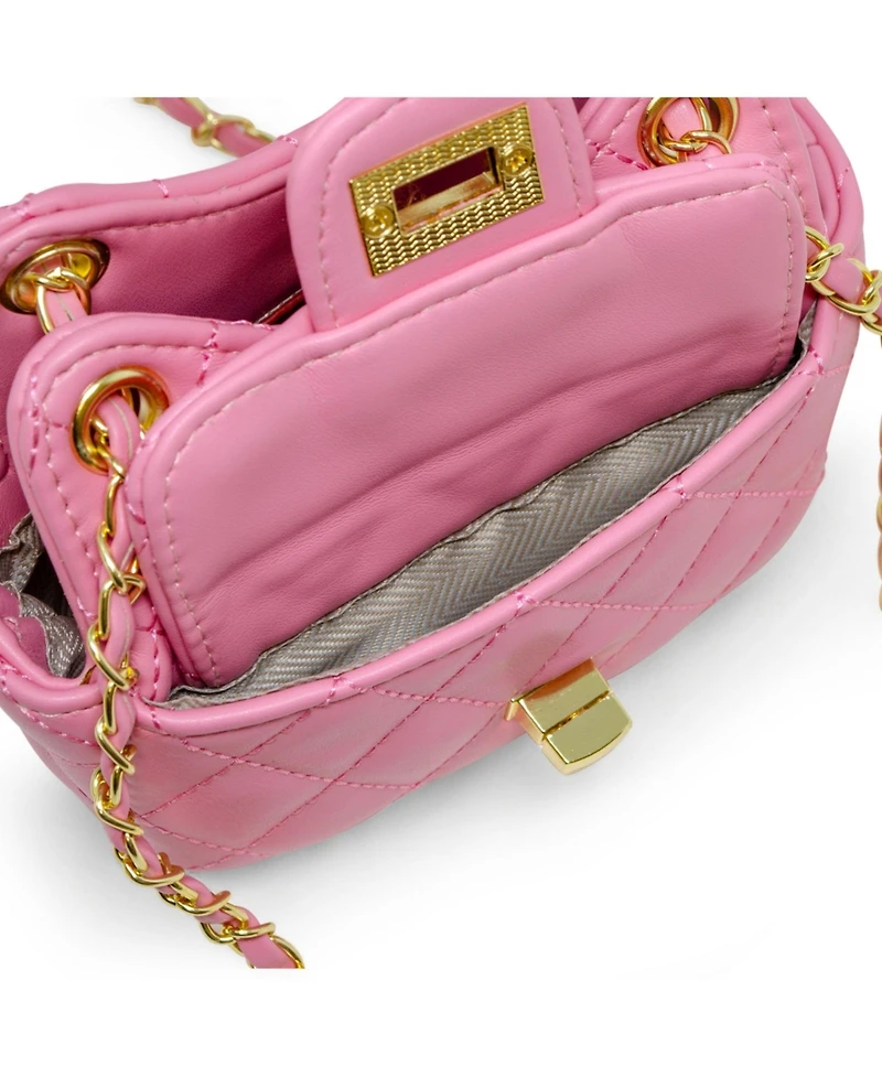 Tiny Treats + Zomi Gems Girls Quilted Treasure Purse, Pink