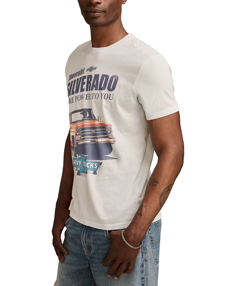 Lucky Brand Men's Chevy Silverado Short Sleeve Crewneck Graphic T-Shirt