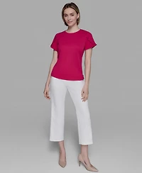 Karl Lagerfeld Paris Women's Tulip-Sleeve Knit Top