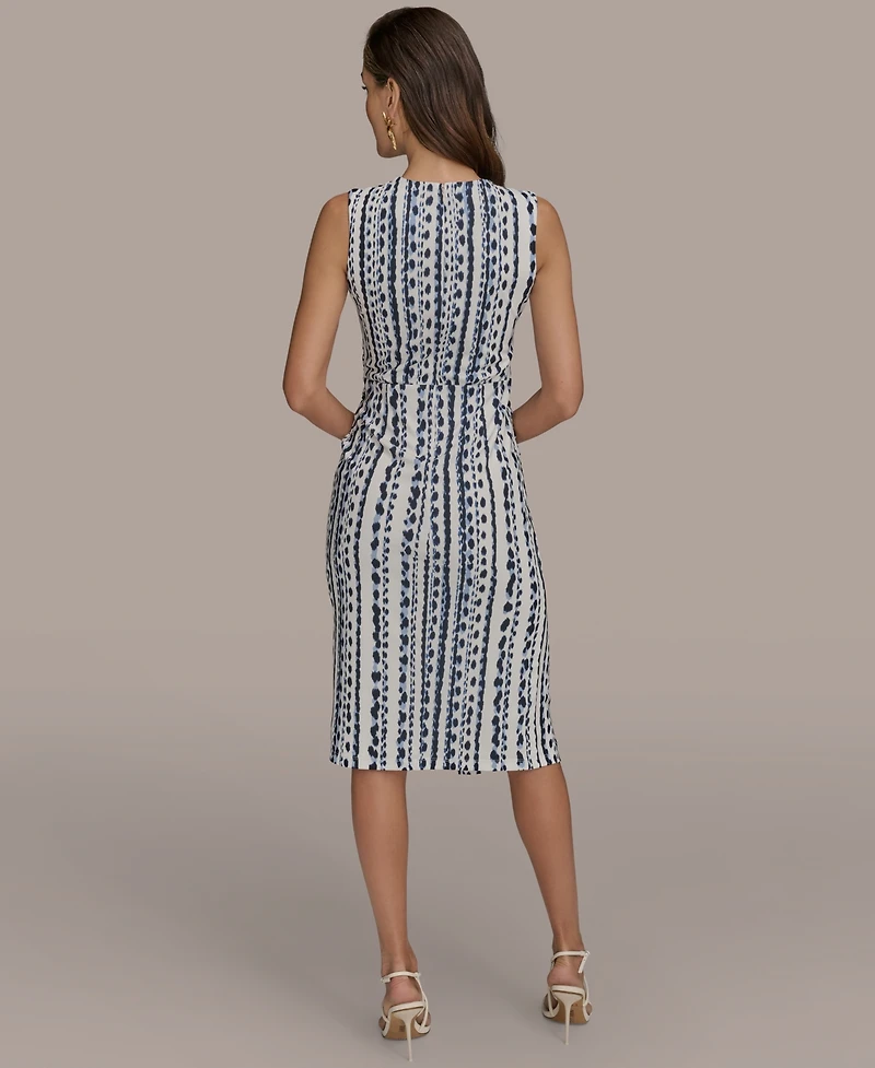Donna Karan New York Women's Printed Side-Twist Dress